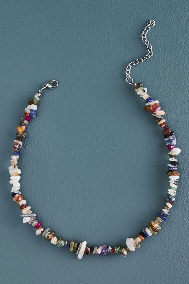 Buy Rainbow Multi Stone Chip Necklace Online at Earthbound Trading
