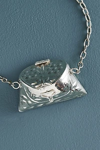 Buy Silver Velvet Mini Purse Festival Necklace Online at Earthbound Trading