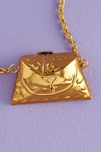 Buy Gold Velvet Mini Purse Festival Necklace Online at Earthbound Trading