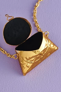 Buy Gold Velvet Mini Purse Festival Necklace Online at Earthbound Trading