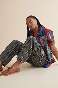 Buy Black and White Striped Cargo Pants Online at Earthbound Trading