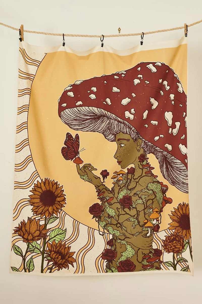 Buy EBX Mushroom Maiden SM Tapestry Online at Earthbound Trading