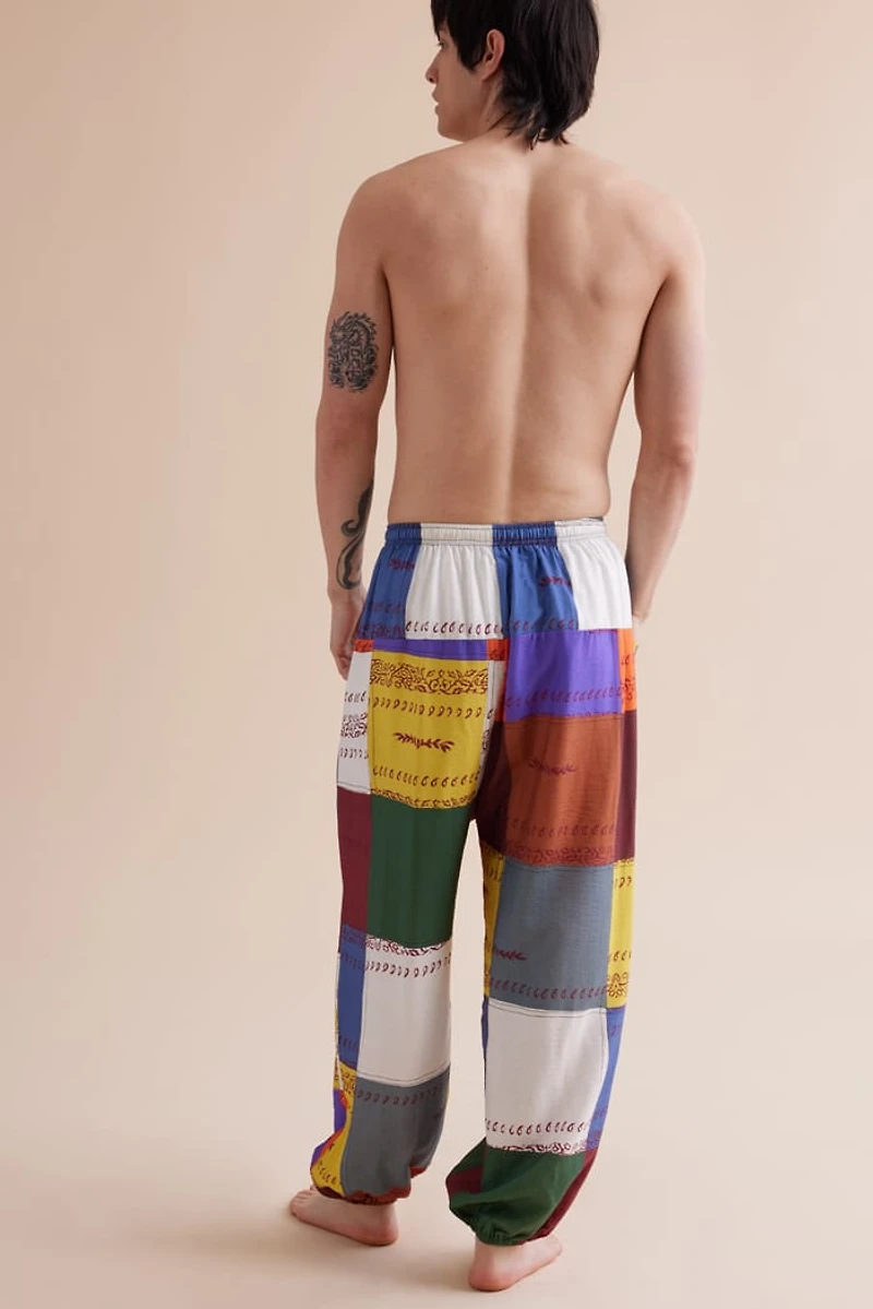 Buy Rainbow Patchwork Print Pants Online at Earthbound Trading