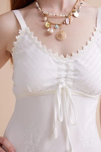 Buy White Micro Bloom Maxi Dress Online at Earthbound Trading