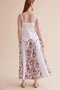 Buy White Micro Bloom Maxi Dress Online at Earthbound Trading