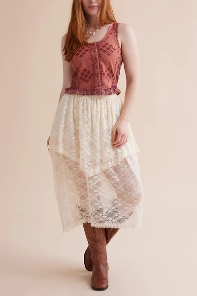 Buy Cream Lace Fairy Skirt Online at Earthbound Trading