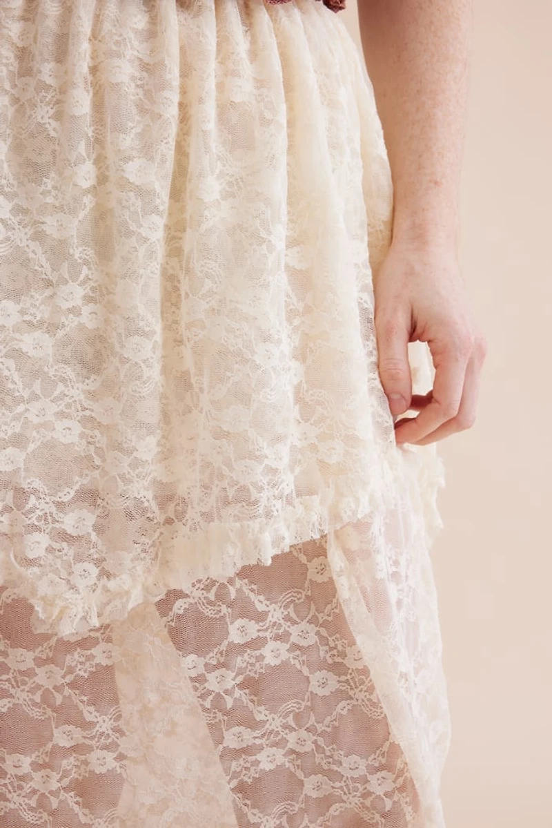 Buy Cream Lace Fairy Skirt Online at Earthbound Trading