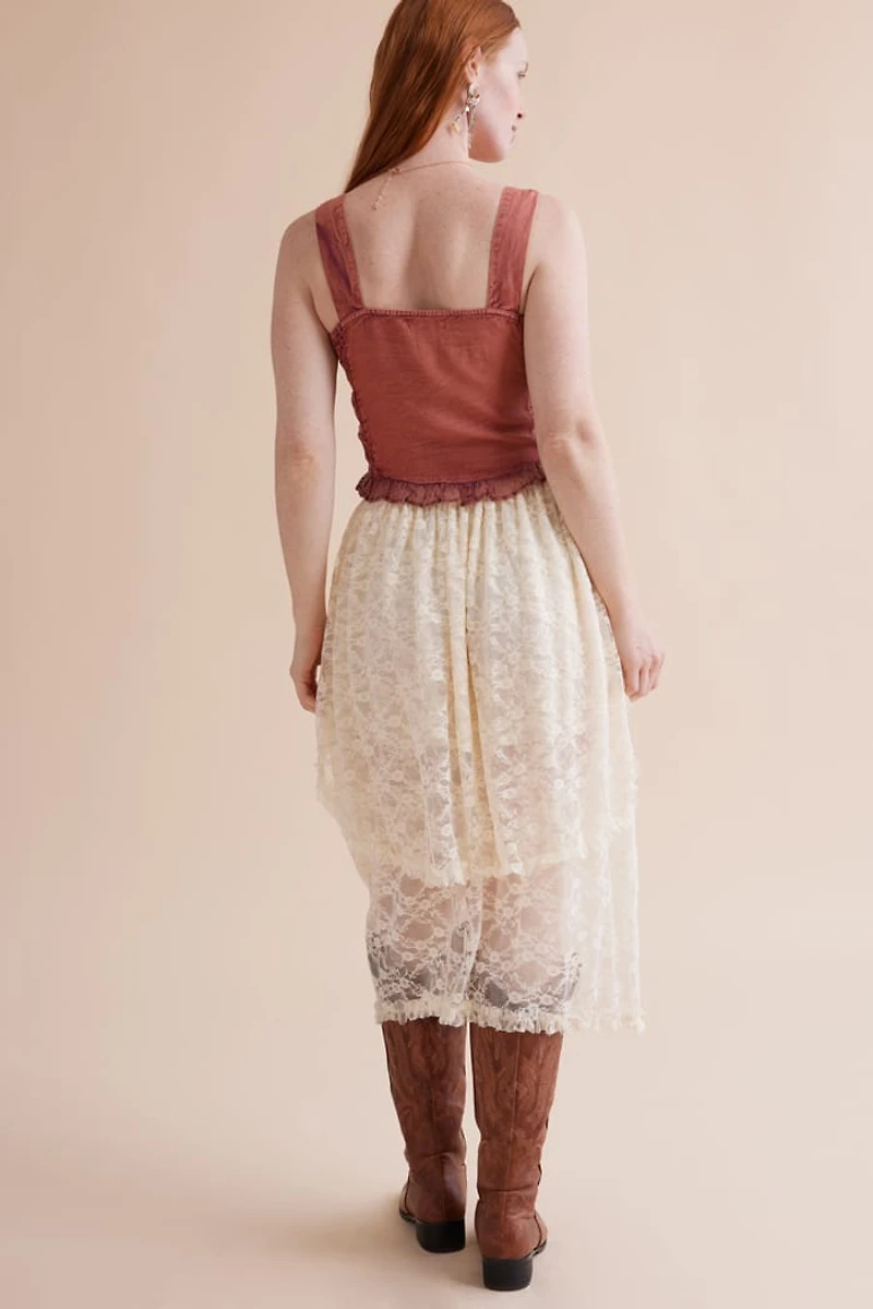 Buy Cream Lace Fairy Skirt Online at Earthbound Trading