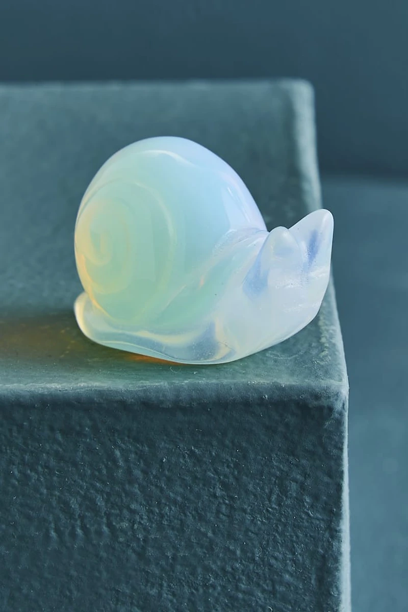 Buy Opalite Snail Figurine Online at Earthbound Trading