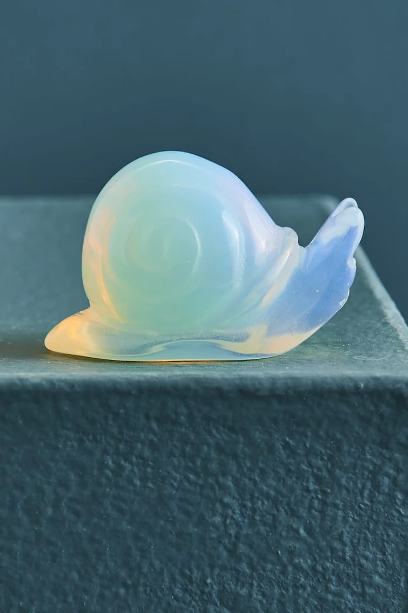 Buy Opalite Snail Figurine Online at Earthbound Trading