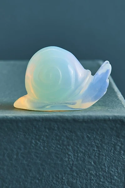 Opalite Snail Figurine