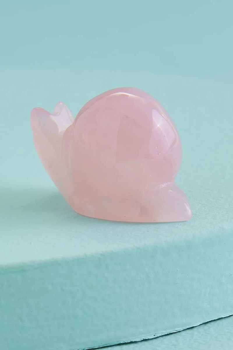Buy Rose Quartz Snail Figurine Online at Earthbound Trading