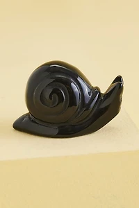 Buy Black Obsidian Snail Figurine Online at Earthbound Trading