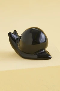 Buy Black Obsidian Snail Figurine Online at Earthbound Trading