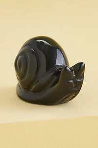 Buy Black Obsidian Snail Figurine Online at Earthbound Trading