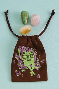Buy EBX Crystal Frog Velvet Pouch Online at Earthbound Trading