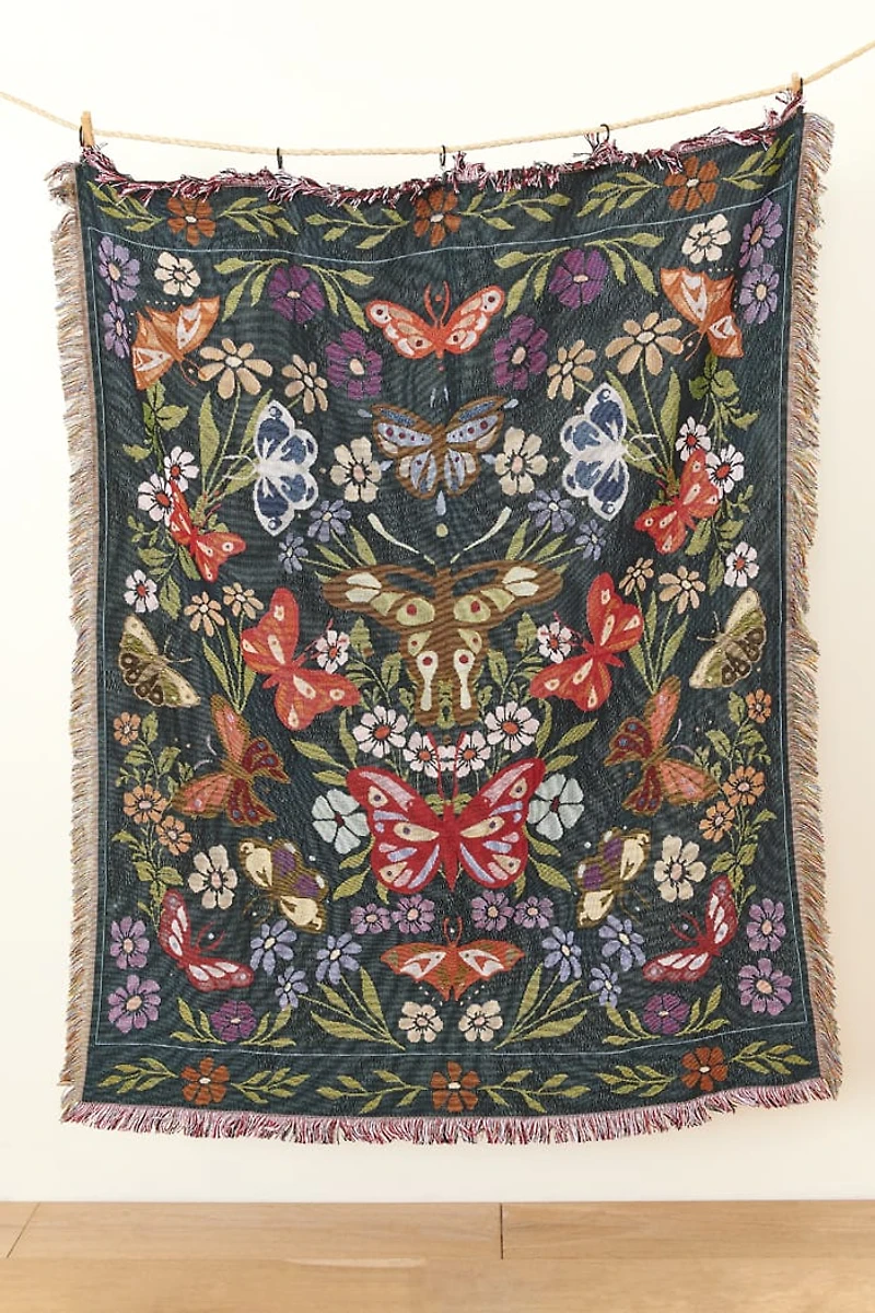 Buy Enchanted Butterfly Woven Throw Blanket Online at Earthbound Trading