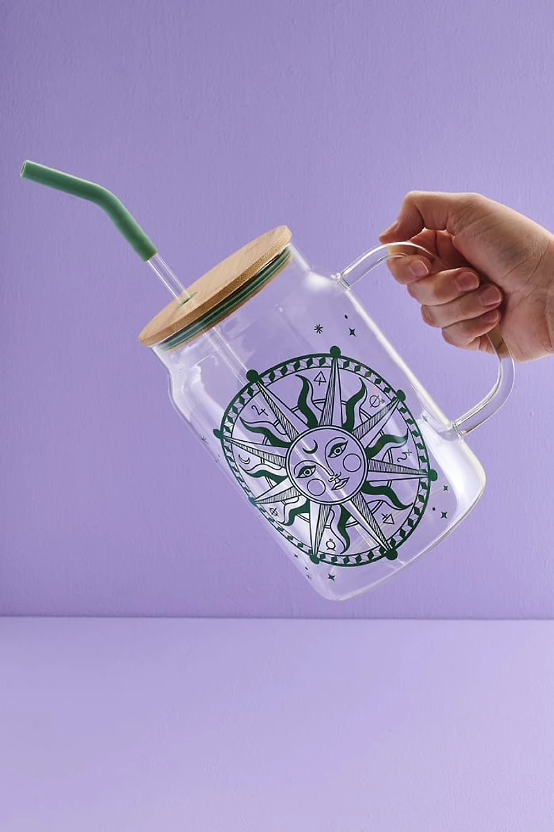 Buy Zodiac Sun Glass Mason Jar Online at Earthbound Trading
