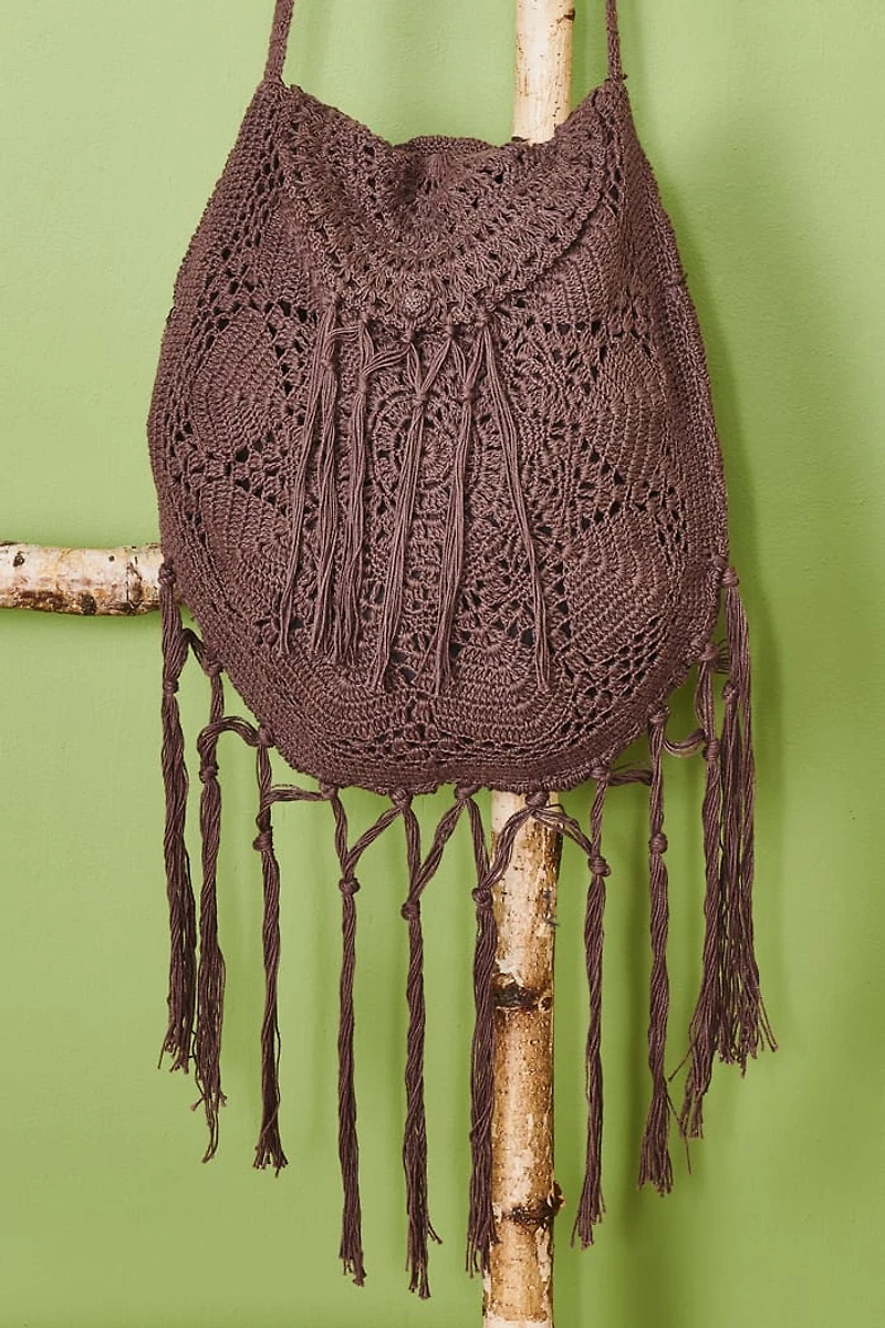 Buy Plum Crochet Crossbody Bag Online at Earthbound Trading