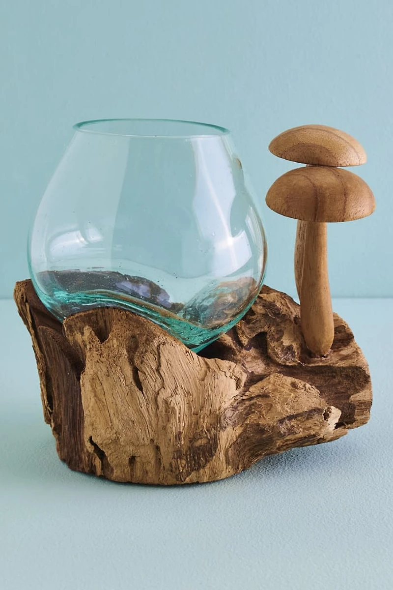 Buy Mushroom Duo Rootwood Vase Online at Earthbound Trading