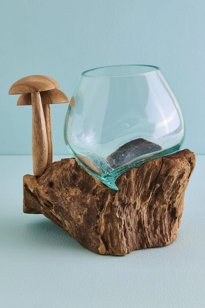 Buy Mushroom Duo Rootwood Vase Online at Earthbound Trading