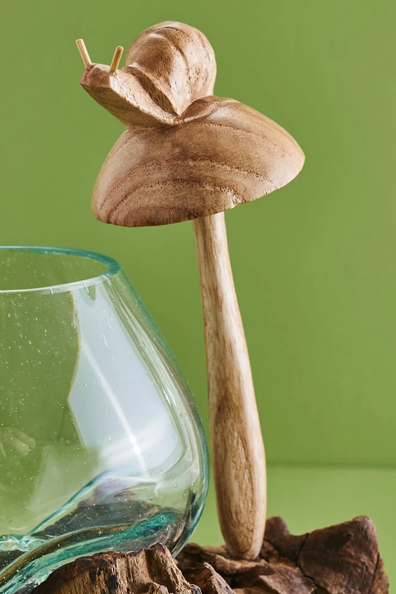 Buy Mushroom Snail Rootwood Vase Online at Earthbound Trading