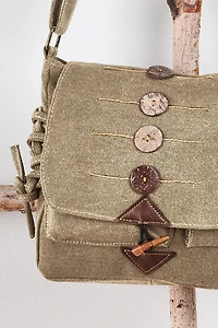 Buy Green Bag with Button and Toggle  Online at Earthbound Trading