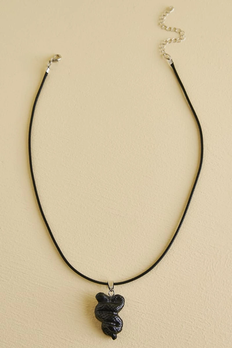 Buy Black Obsidian Slithering Snake Necklace Online at Earthbound Trading