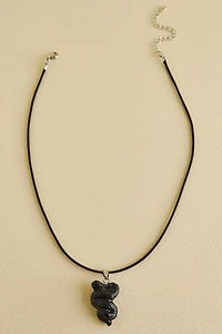 Buy Black Obsidian Slithering Snake Necklace Online at Earthbound Trading