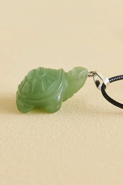 Green Aventurine Turtle Necklace