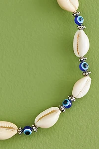 Cowrie Shell Mini Evil Eye Choker Necklace