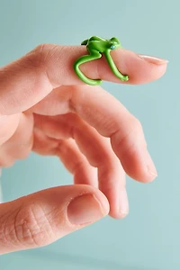 Buy Green Frog Hugging Ring Online at Earthbound Trading
