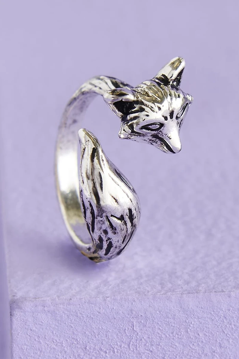 Buy Silver Wrapped Fox Ring Online at Earthbound Trading
