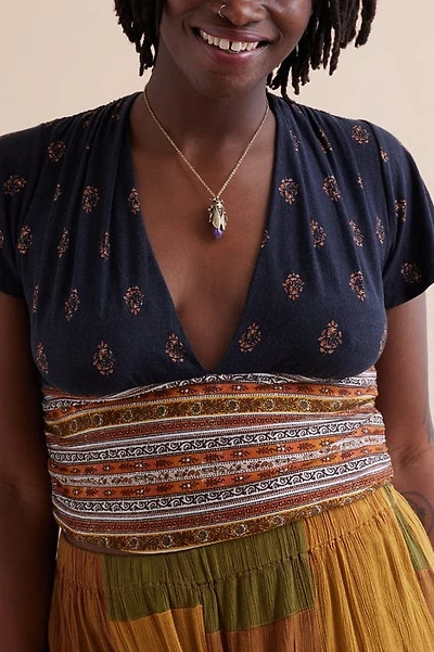 Buy Terra Bloom V-Neck Cap Sleeve Shirt Online at Earthbound Trading