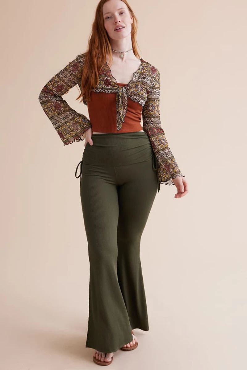 Buy Fern Ribbed Flare Pants Online at Earthbound Trading