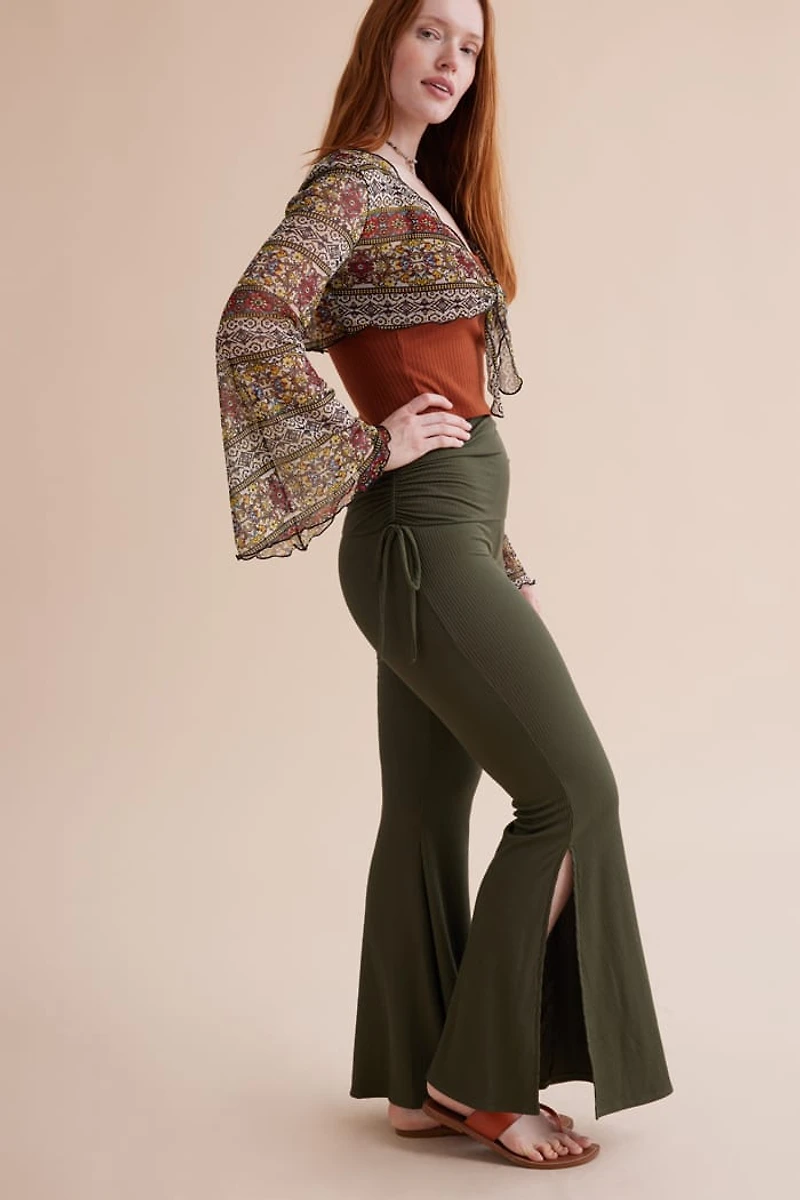 Buy Fern Ribbed Flare Pants Online at Earthbound Trading