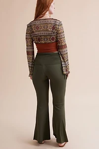Buy Fern Ribbed Flare Pants Online at Earthbound Trading