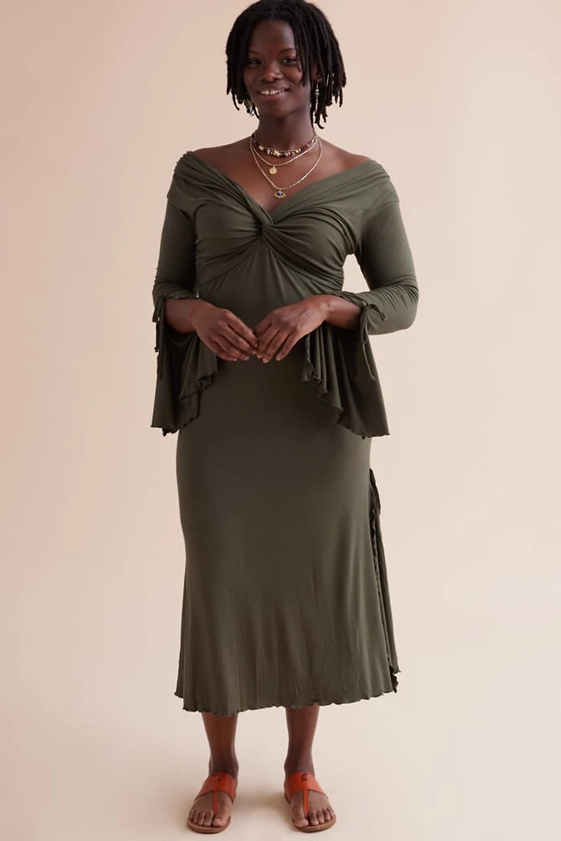 Bohemian Beauty - Willow Twist Front Maxi Dress Shop Now!