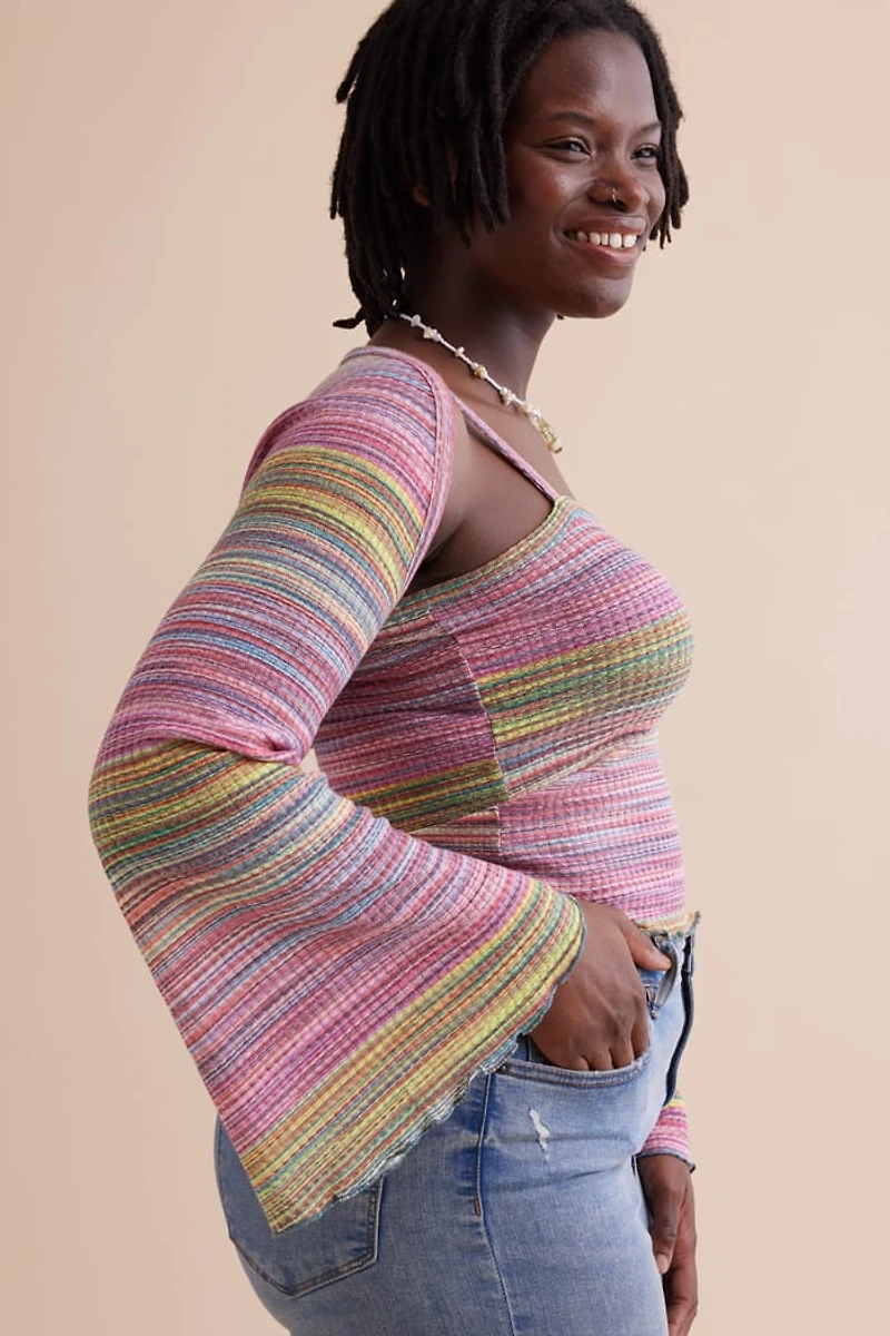 Buy Micro Striped Tank and Shrug Set Online at Earthbound Trading