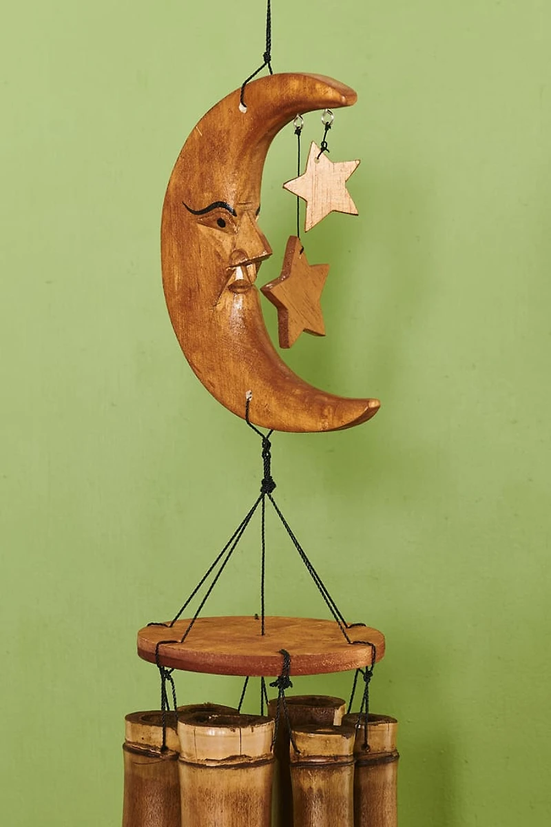 Buy Starry Moon Bamboo Wooden Windchime Online at Earthbound Trading