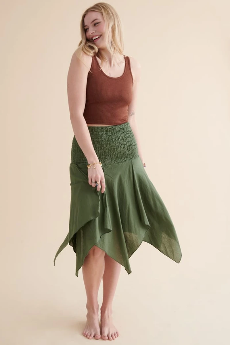 Green  Convertible Boho Fairy Skirt - Enchant Your Look Today