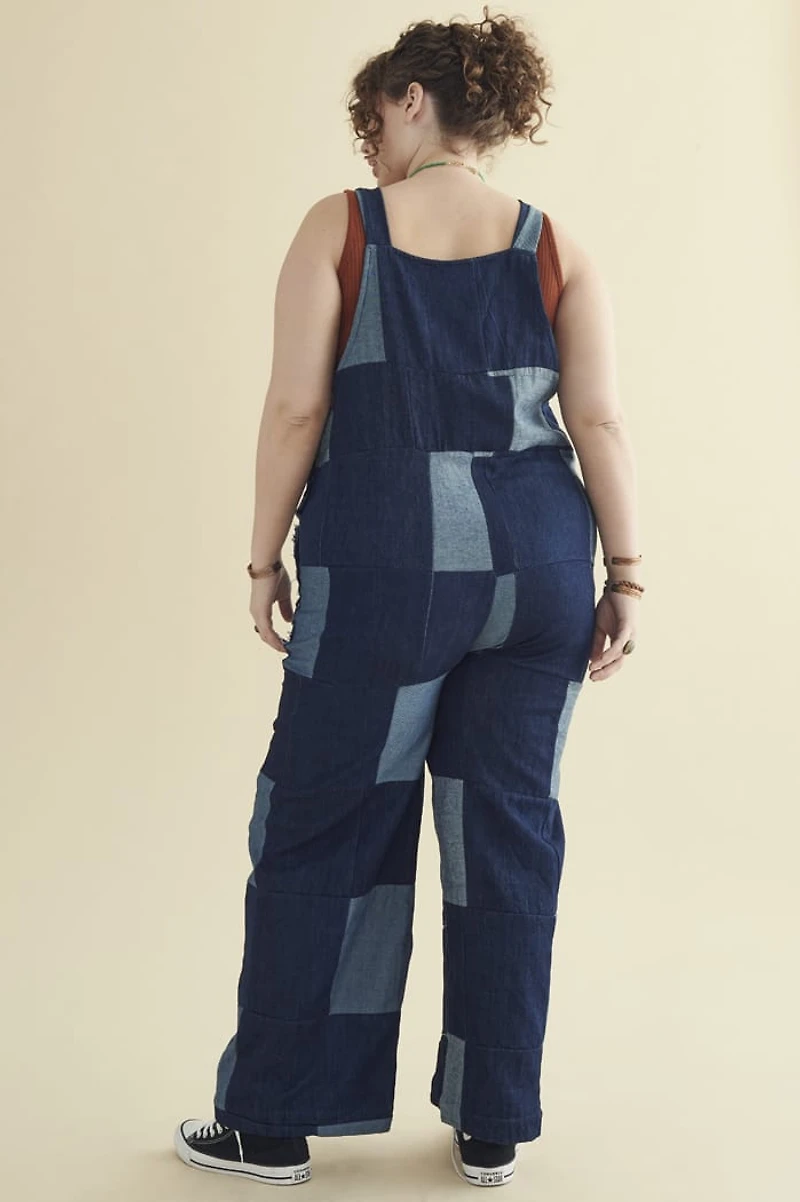 Buy Assorted Patchwork Denim Overalls Online from Earthbound
