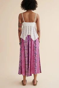 Buy Purple Patchwork Flare Pants - boho Hippie Wide-Leg Trousers