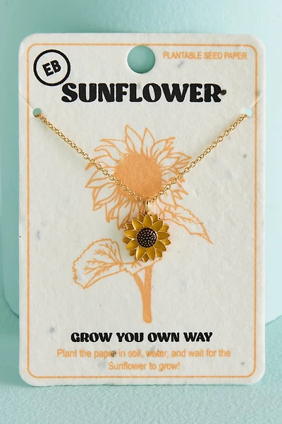 Shine Bright - Shop Sunflower Seed Paper Necklace Set