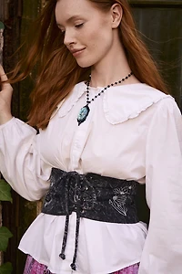 Buy Grey Stone Wash Corset Belt Online at Earthbound Trading