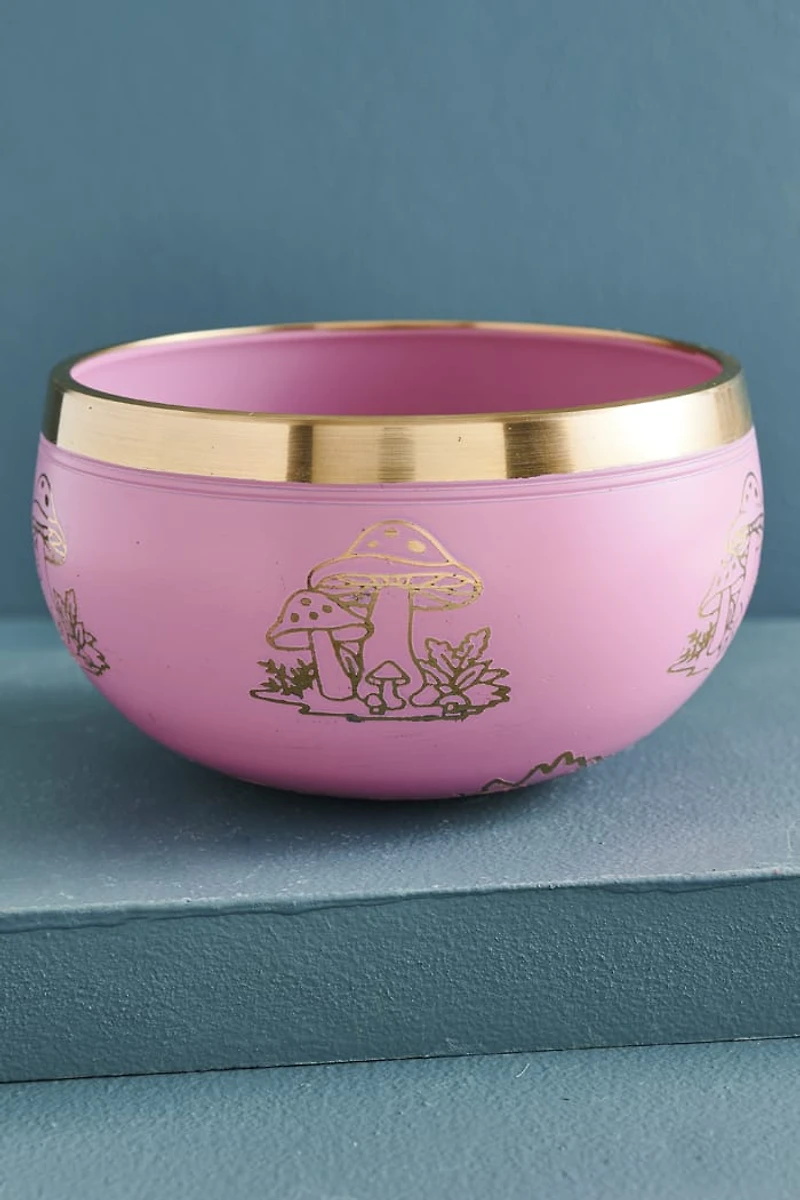 Buy Pink Mushroom Singing Bowl Online at Earthbound Trading