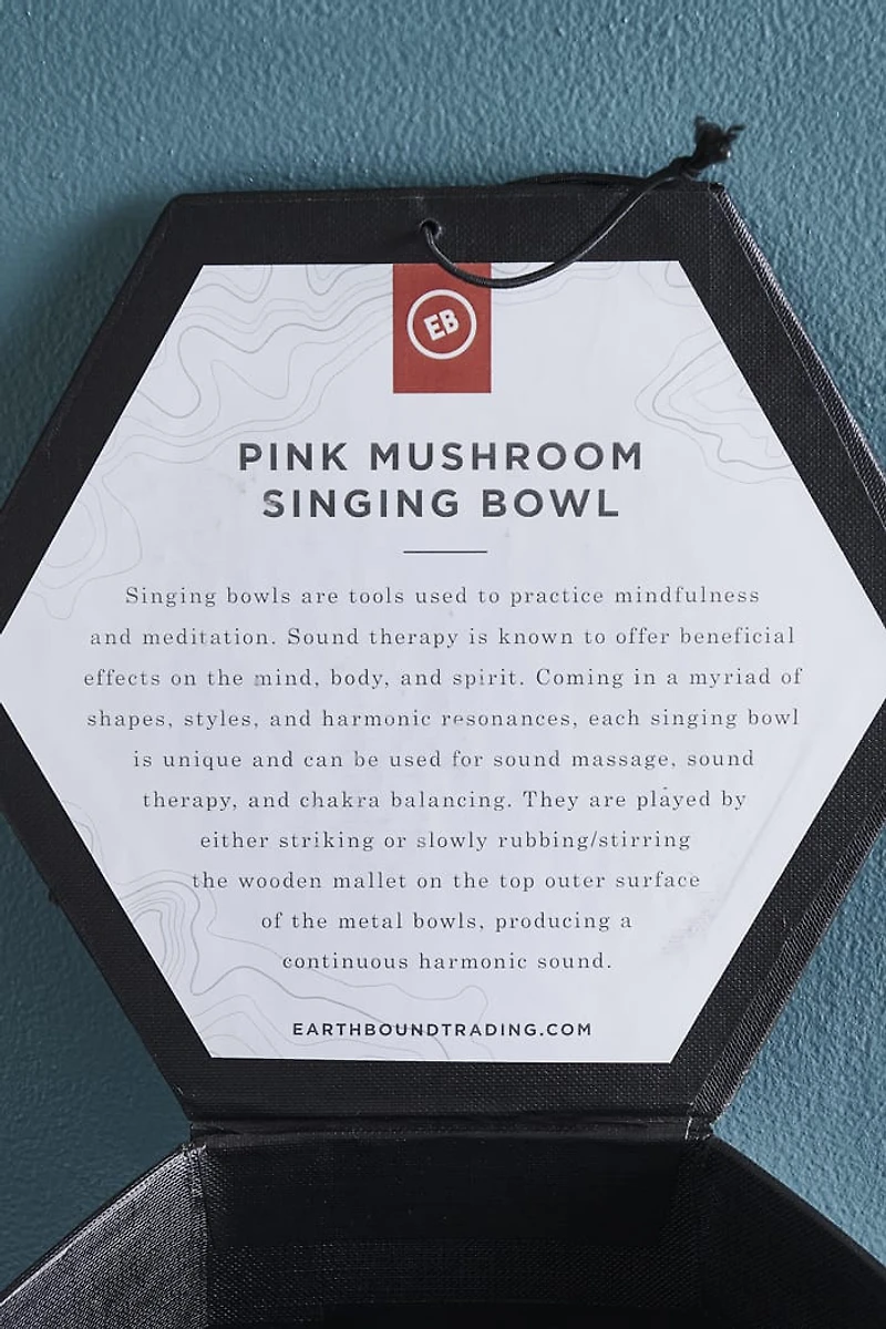 Buy Pink Mushroom Singing Bowl Online at Earthbound Trading