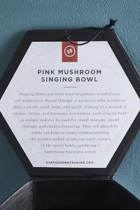 Buy Pink Mushroom Singing Bowl Online at Earthbound Trading