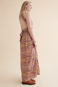 Shop Pink Wrap Top Maxi Dress for Women - boho Summer Style