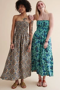 Buy Reversible Sari Tube Maxi Dress Online at Earthbound Trading